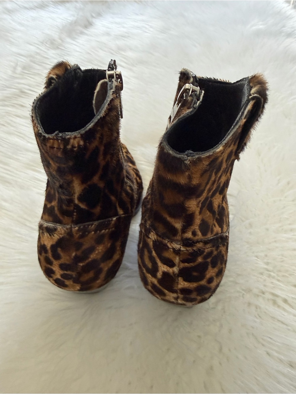 Allsaints Rolene Leopard Print Ankle Boots Sz 6 - Picture 5 of 5